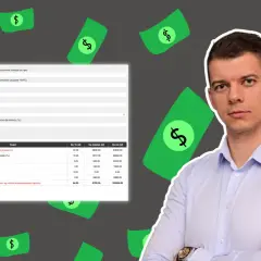 Mężczyzna z kalkulatorem kosztów pracy. Dowiedz się, jak wycenić swoją pracę, analizując koszty brutto, urlopu i L4.
